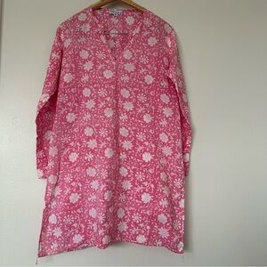 Roberta Roller Rabbit pink floral Kurta 16